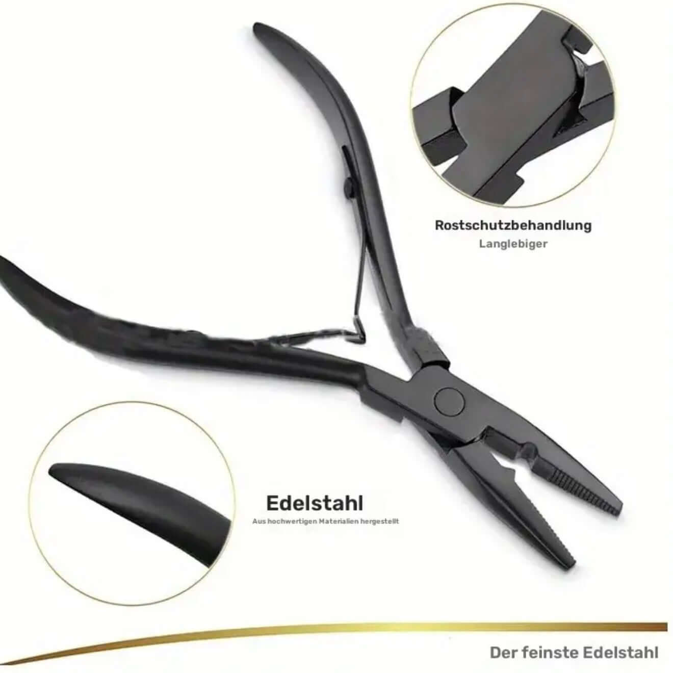 Tressen Zange aus Edelstahl | Zange für Tressen, Bondings & Microperlen