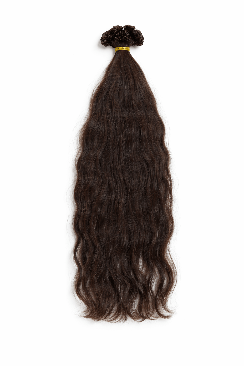 Virgin Echthaar Bonding Extensions Dunkelbraun 65 cm 215 g von Miss Faty Hair