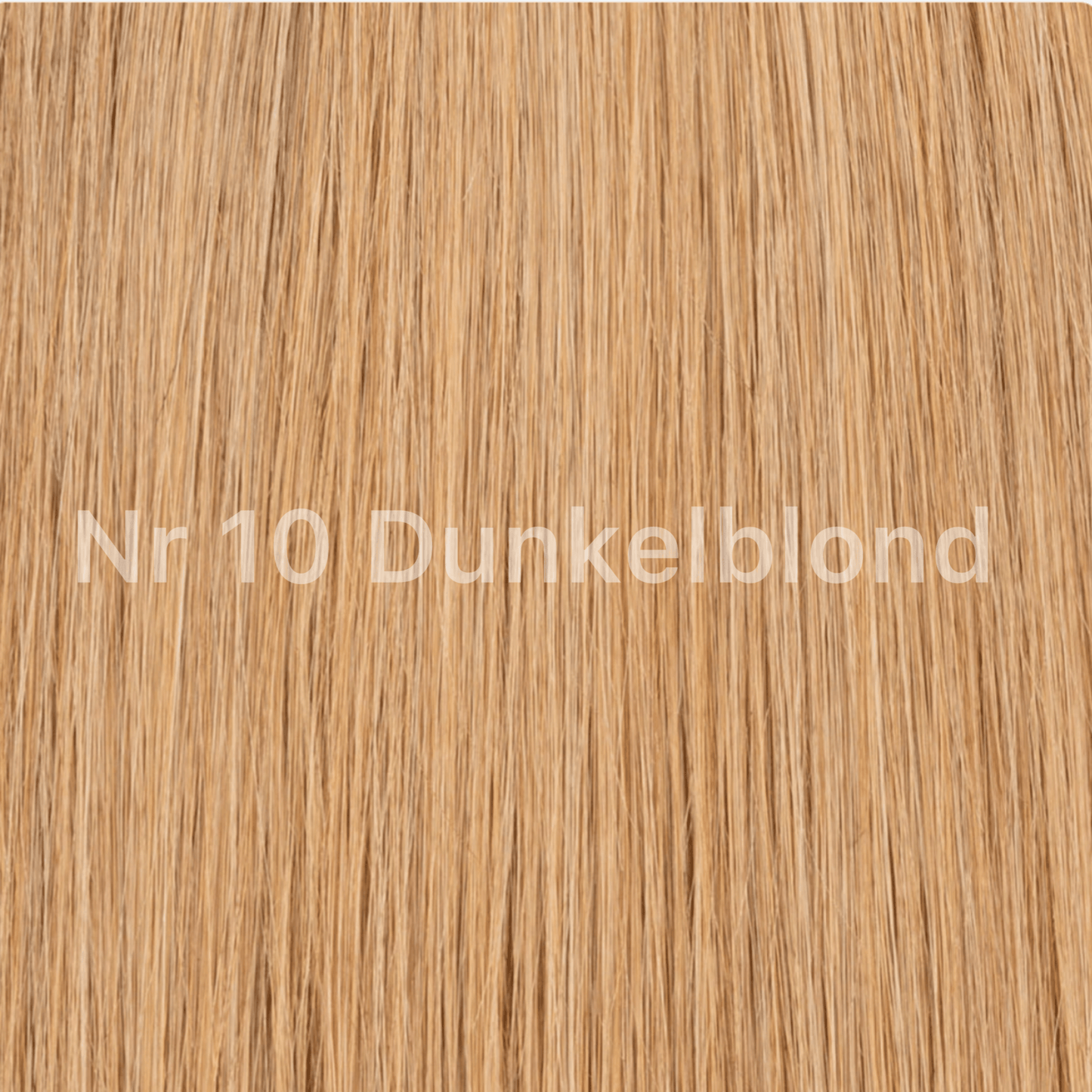 Nr 10 Dunkelblond Haarfarbe für hochwertige Echthaar-Extensions