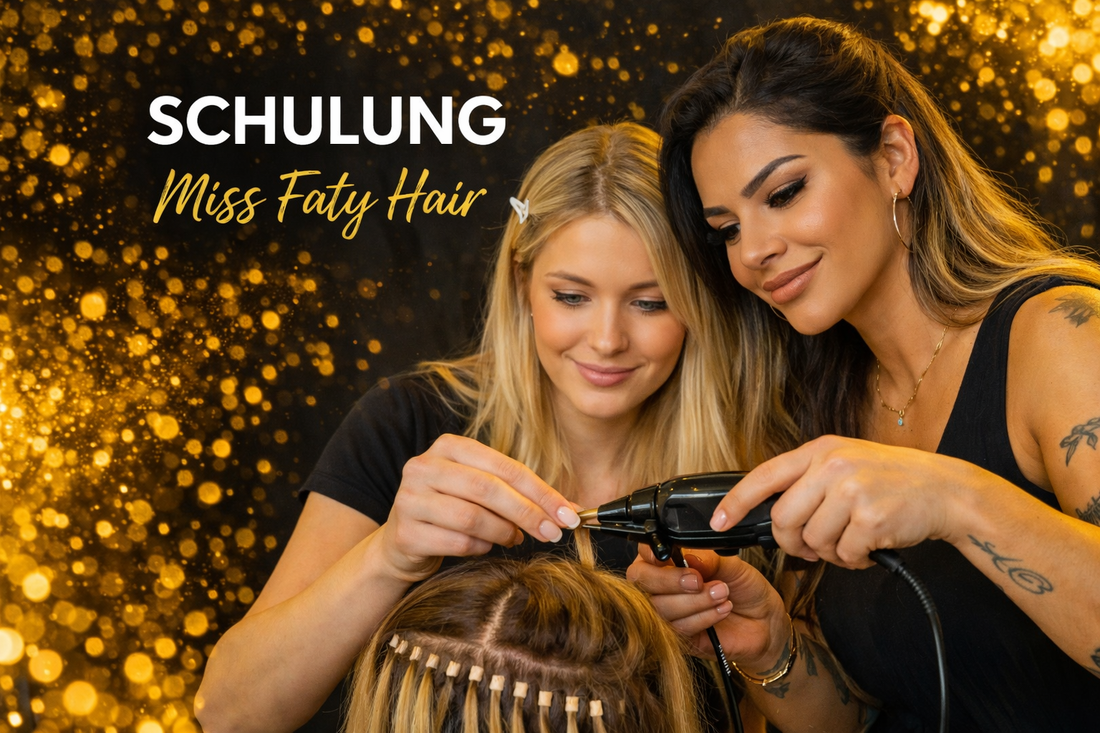 Schulung bei Miss Faty Hair: Extensions-Techniken, Beratung und Praxis in kleinen Gruppen – Blog-Header