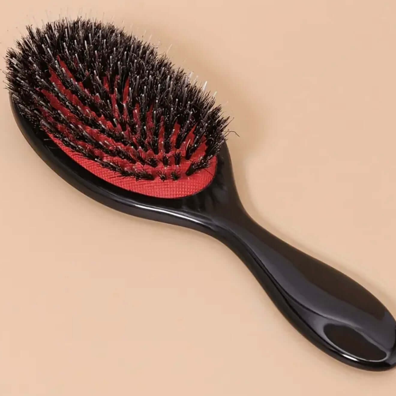 Extensions Haarbürste für Haarverlängerung mit weichen Nylonstiften und Wildschweinborsten von Miss Faty Hair.