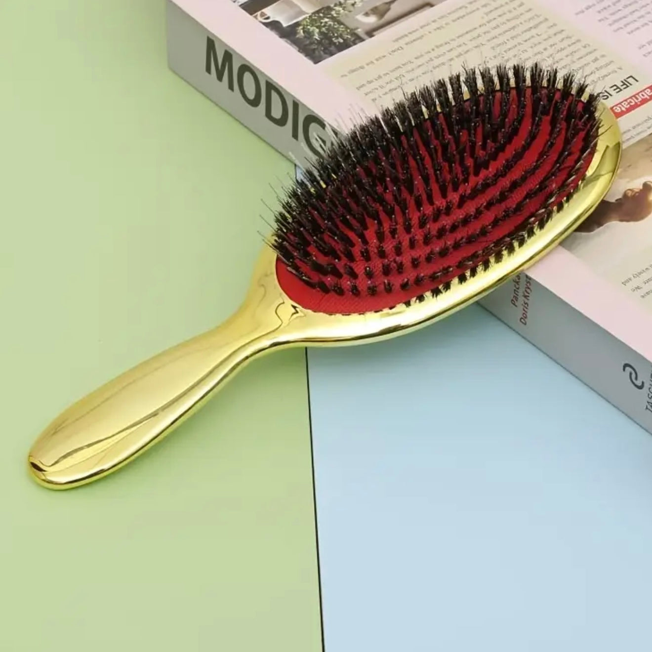 Extensions Bürste Gold | Schonende Bürste für Echthaar-Extensions