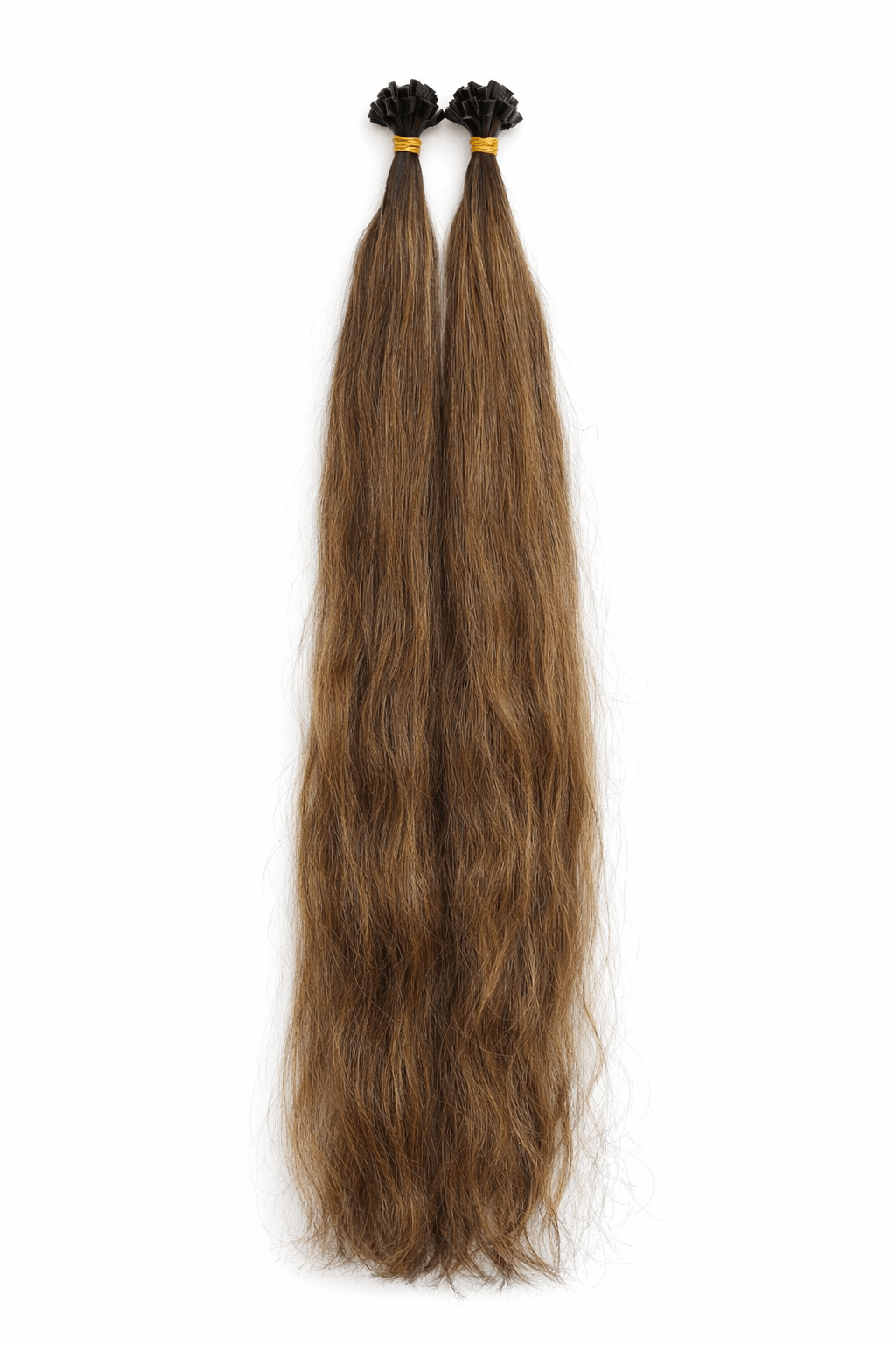 Virgin Echthaar Bonding Extensions Braun 78 cm 225 g mit natürlicher Ausstrahlung von Miss Faty Hair