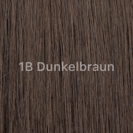 1B Dunkelbraun Haarfarbe für natürliche Wellen und Frisuren