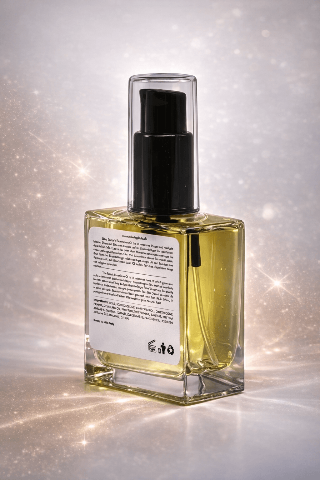 Hair Extensions Öl mit Arganöl & Keratin 50 ml in Glasflasche für die Pflege von Echthaar Extensions