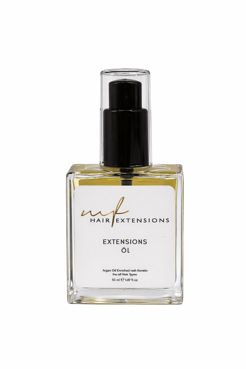 Hair Extensions Öl mit Arganöl & Keratin 50 ml für Pflege von Echthaar Extensions