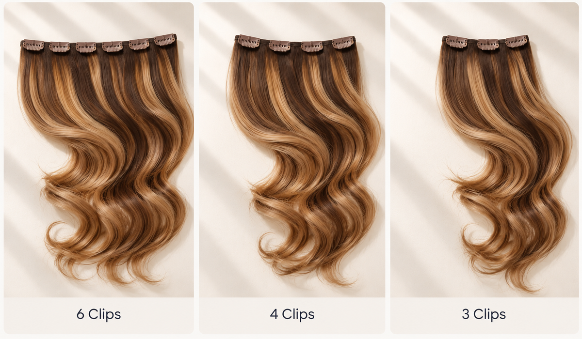 Faty`s VIP Hair Clip In 60 cm 100 g 3-teilig – Slawisches Echthaar