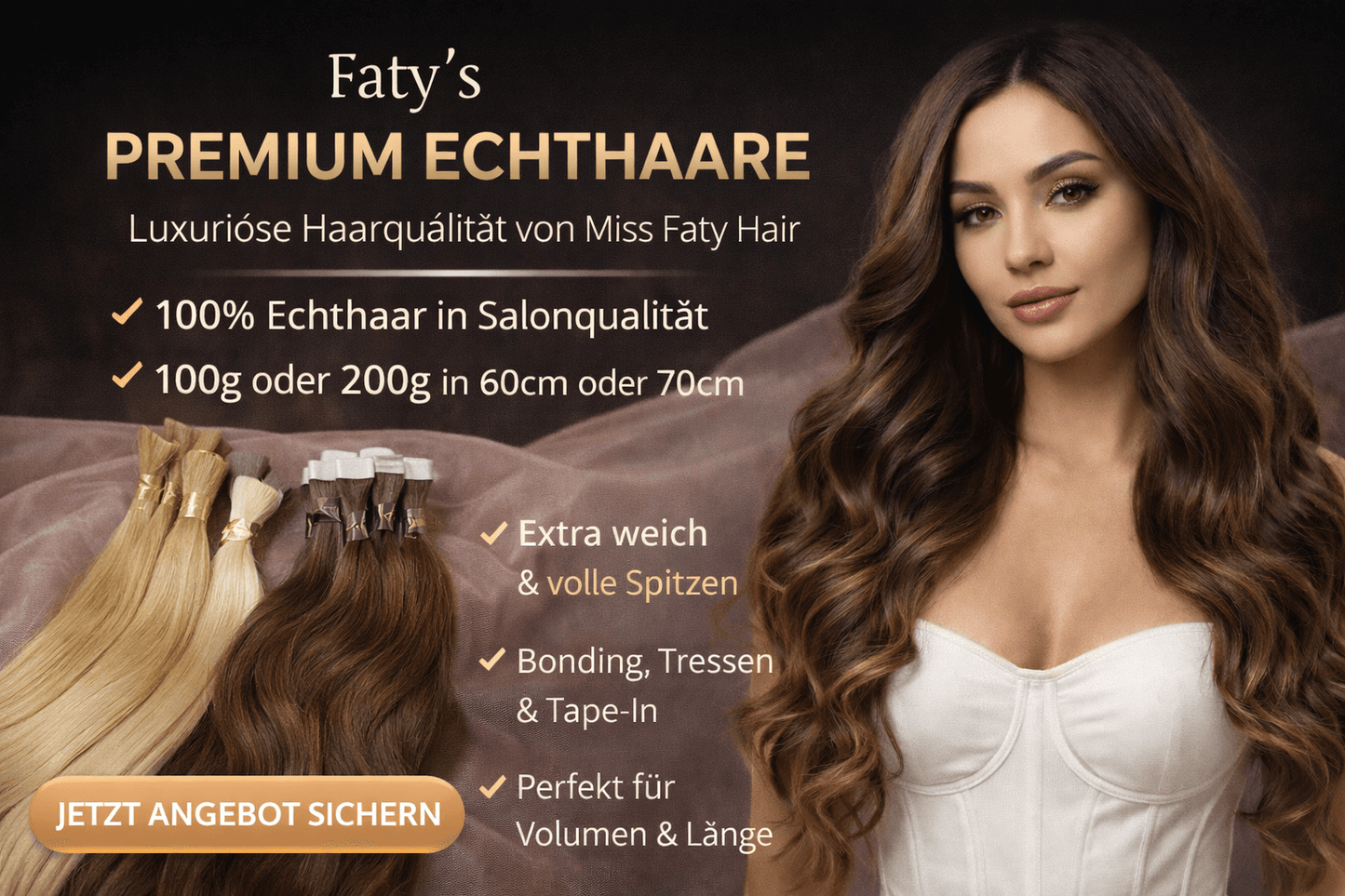 Faty´s Premium Echthaare – Luxuriöse Haarqualität