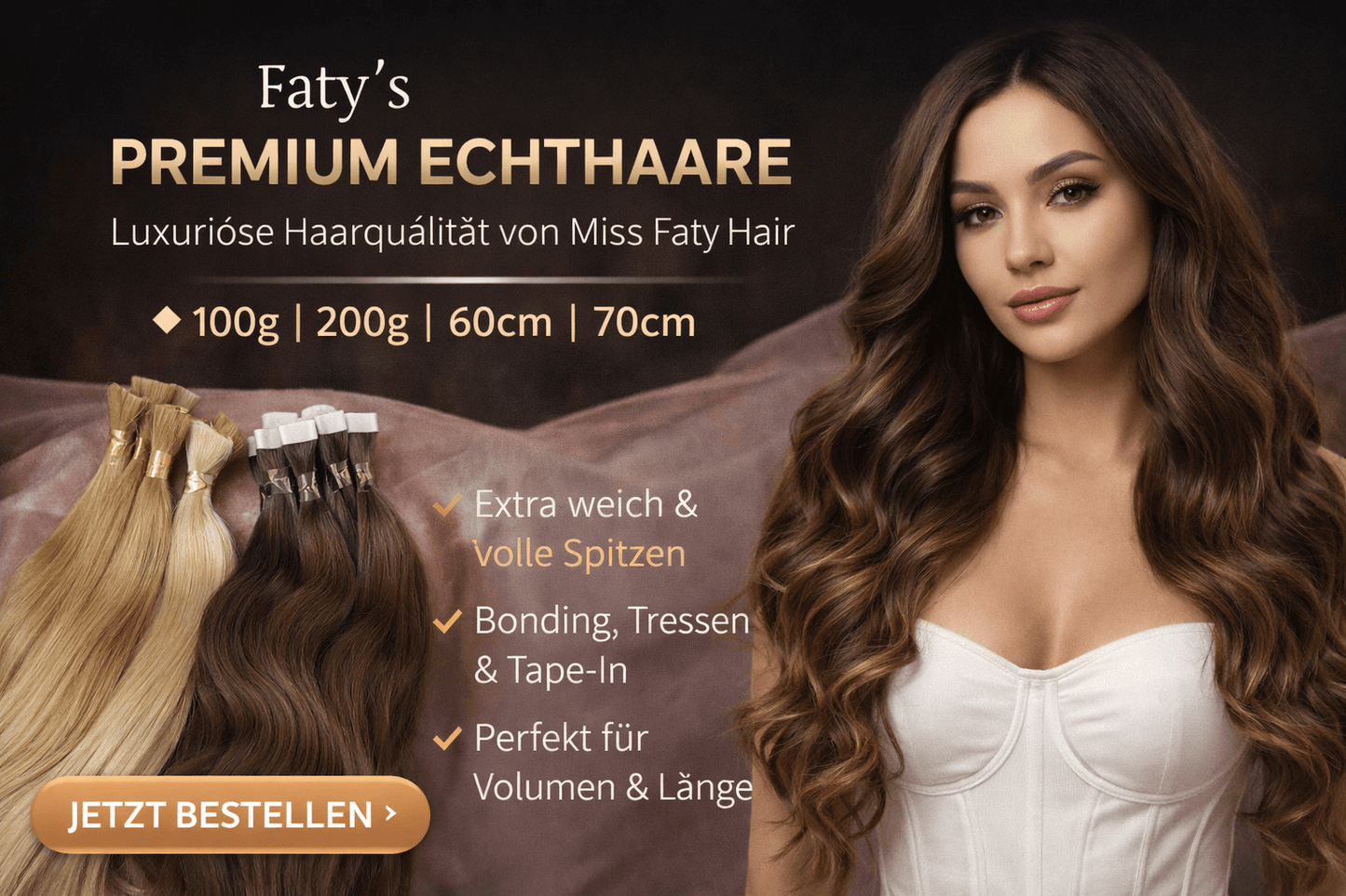 Faty´s Premium Echthaare – Luxuriöse Haarqualität