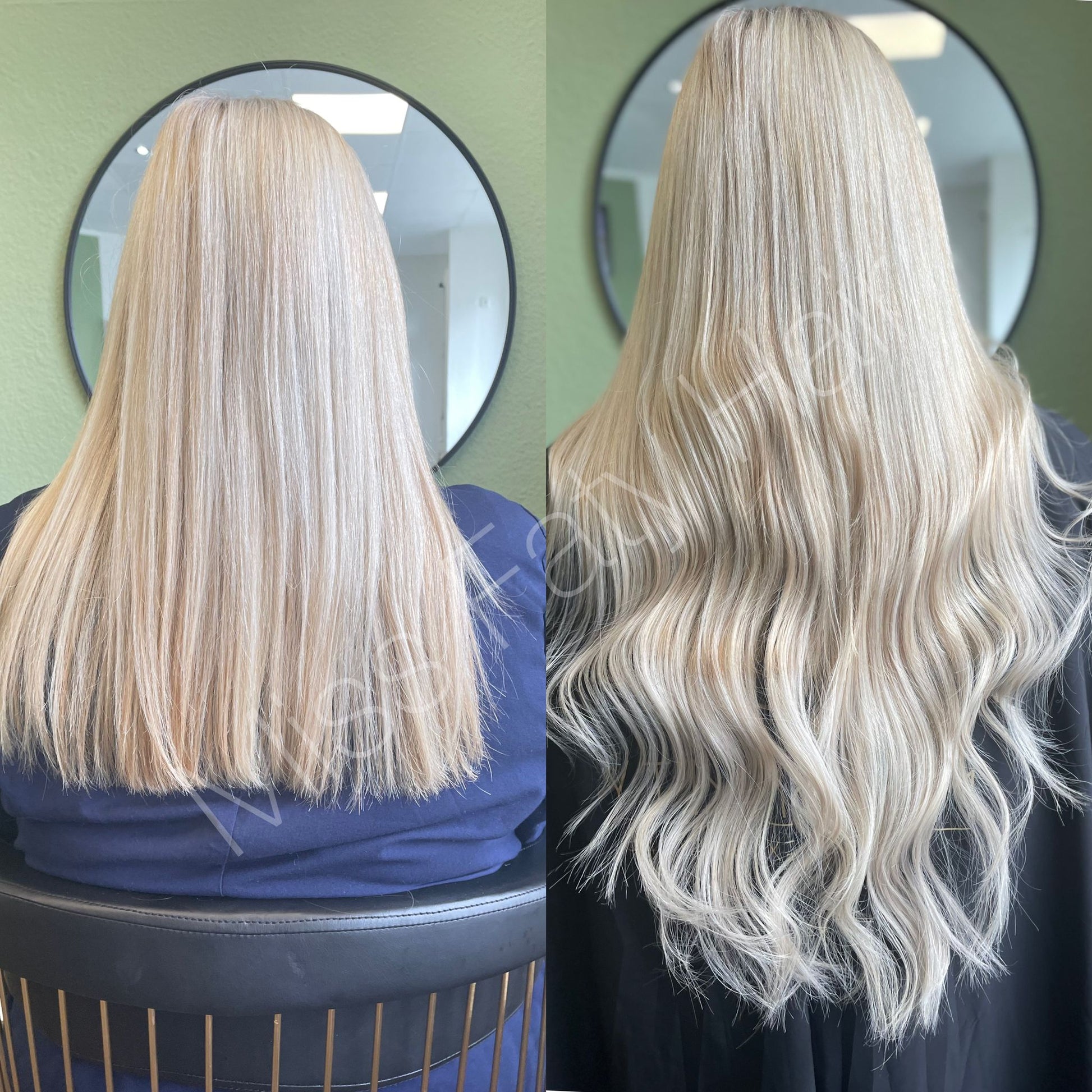 Haarverdichtung/Verlängerung Blondtöne 175g – im Salon bei Miss Faty Hair