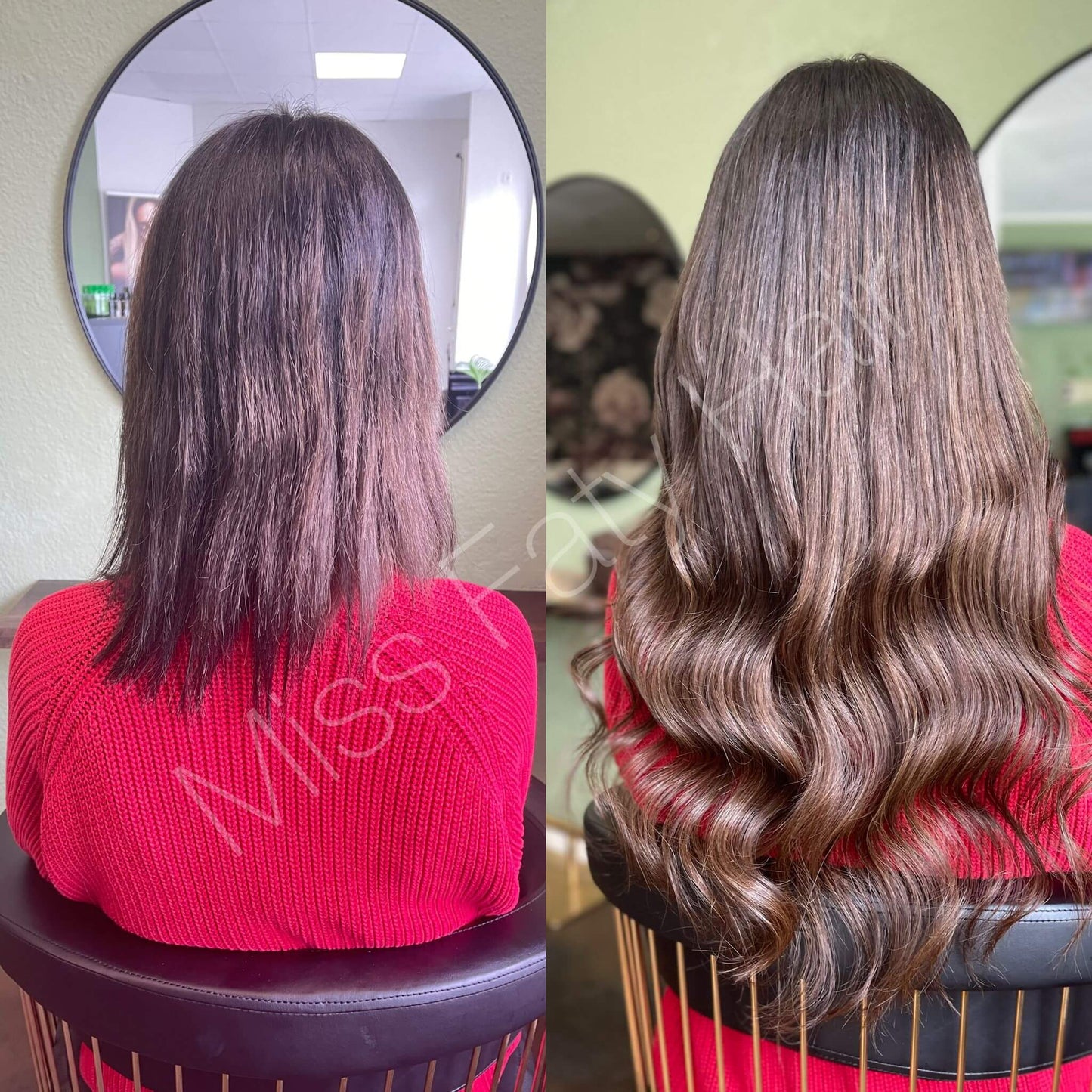 Haarverdichtung/Verlängerung Braun 75g – im Salon bei Miss Faty Hair